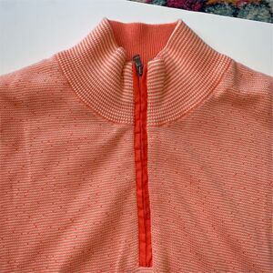 Charleston Threads Men's XL Coral 1/4 Zip Pullover‎ Sweater Long Sleeve
